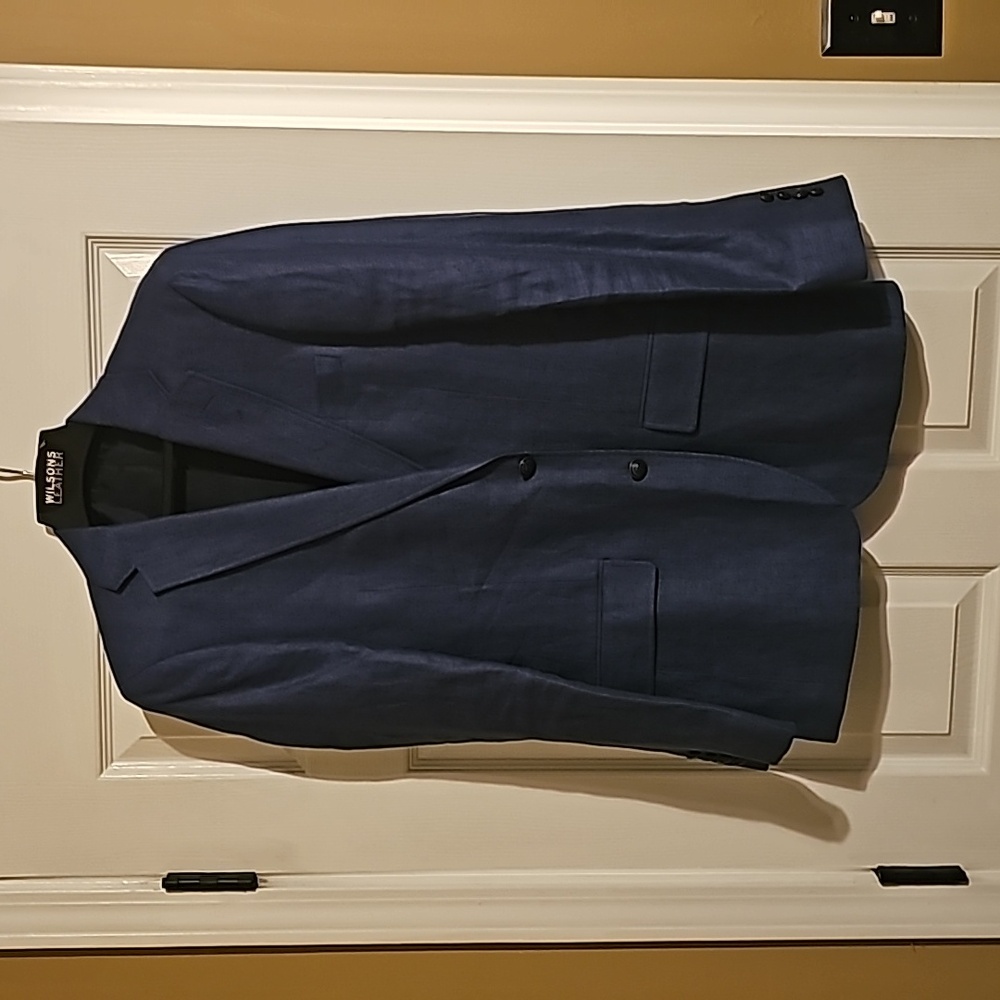 JCrew Linen Thompson University Blazer Blue 36R